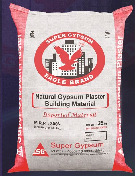 Gypsum Plaster Powder, Packaging Type: Bag, Packaging Size: 25 Kg at Rs 230/bag in Mumbai