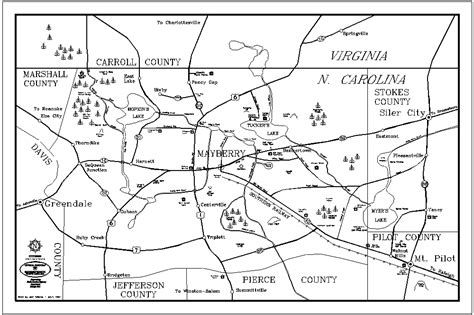 The Andy Griffith Show Rerun Watchers Club: Mayberry Maps