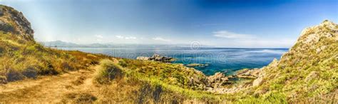 Panoramic View Over Milazzo Beach, Sicily Stock Image - Image of sunset, coast: 46805843