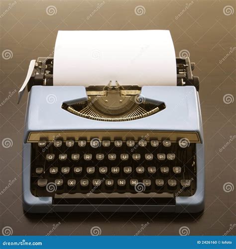 Old fashioned typewriter. stock photo. Image of blank - 2426160