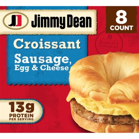 Jimmy Dean® Sausage Egg & Cheese Croissant Frozen Breakfast Sandwiches, 36 OZ - Fry’s Food Stores