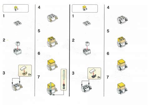 LEGO Star Wars Luke Skywalker Timeline Set Building Instructions