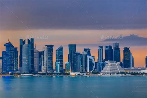 Doha at night. Qatar | Doha skyline, Qatar, World cities