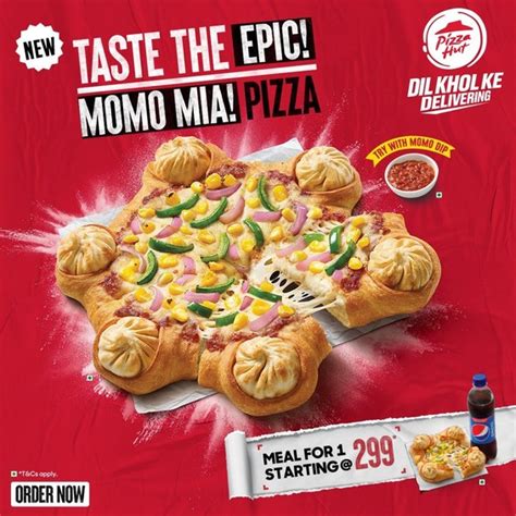 Pizza Hut launches 'Momo Mia', India's first pizza with momos