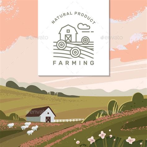 Vector Farming Background, Vectors | GraphicRiver