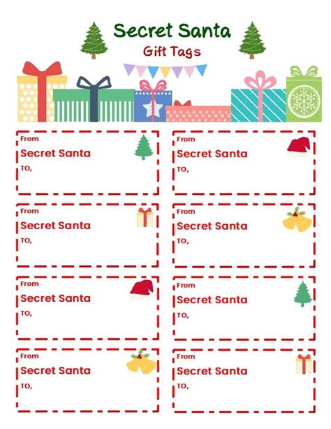 Secret Santa Template Letters