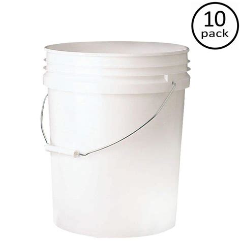 Leaktite Premium 5-gal. Food Storage Container (10-Pack)-P9GL00FG - The Home Depot