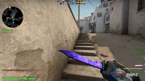 BOWIE KNIFE DOPPLER Sapphire + Specialist Gloves Mogul | BroSkins - CS 2 trade & skins