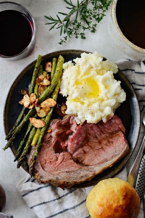 Dijon Rosemary Crusted Prime Rib Roast with Pinot Noir Au jus - Simply Scratch