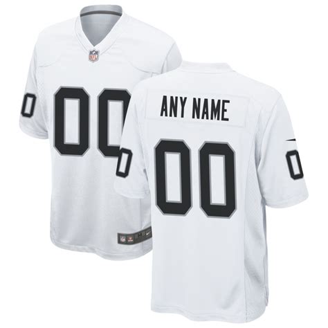 Las Vegas Raiders White Custom Game Jersey - jerseys2021