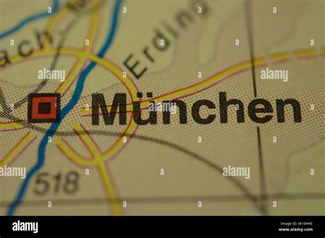 City name , Germany, on the map Stock Photo - Alamy