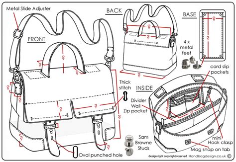 Handbag / Purse design illustration sketch drawing / Hand rendering by ...