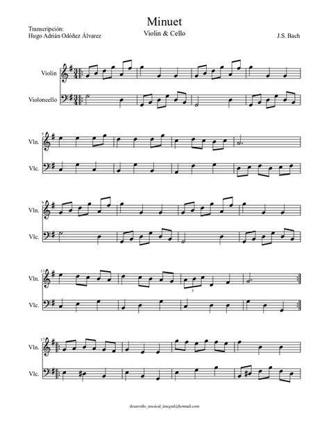 Minuet Sheet music for Violin (Solo) | Musescore.com