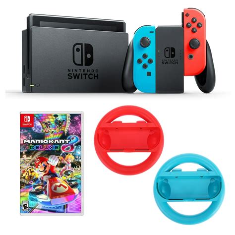 Nintendo Switch Neon Console with Mario Kart 8 Delude Edition and ...