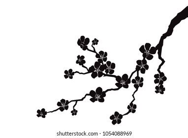 Cherry Blossom Flower Silhouette - Great piece for your home or office ...
