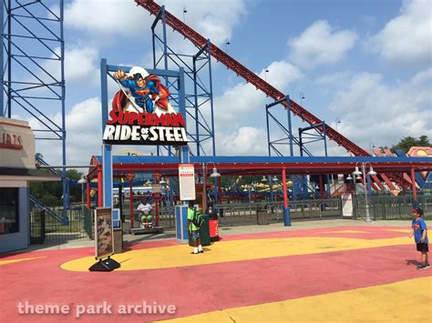 Superman: Ride of Steel at Six Flags America | Theme Park Archive