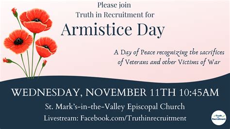 Armistice Day 2020 – Truth in Recruitment