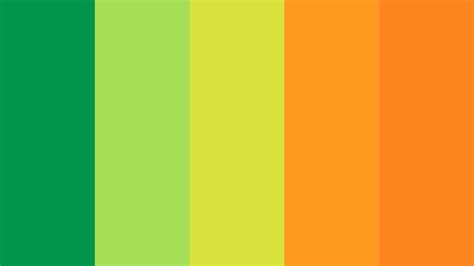 Bright Green And Orange Color Palette | Color palette bright, Orange color palettes, Orange ...