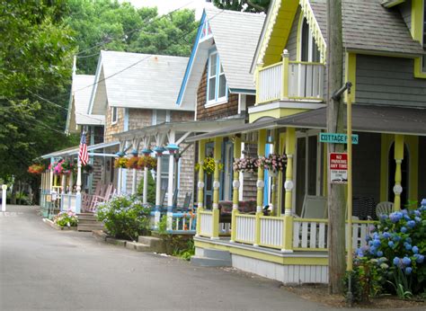 Cottages @ Martha's Vineyard, MA - Oak Bluffs Campground | Marthas vineyard, Cottage, Cottage porch