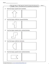 Rotation Worksheets