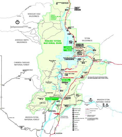 Map Of Grand Teton National Park - Maps For You