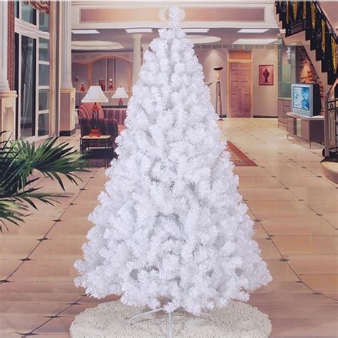 White Christmas Tree PVC With Stand 4FT/5FT/6FT/8FT | Shopee Philippines