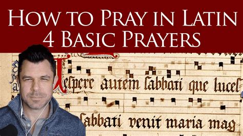 300: How to Pray in Latin - 4 Basic Latin Prayers [Podcast] - Taylor ...