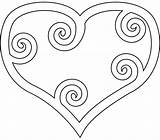 Coloriage coeur Art  Dessin Gratuit à Imprimer sketch template