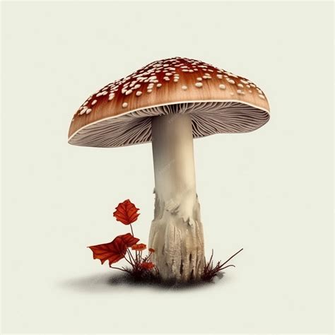 Premium AI Image | mushroom vector white background