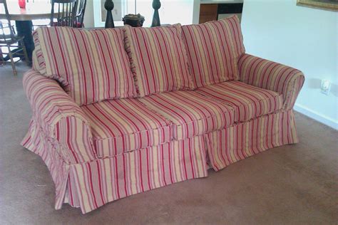 Custom Slipcover in Lenox Vintage Ticking Stripe | Slipcover… | Flickr - Photo Sharing!