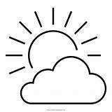 Partly Cloudy Coloring Page  Free partly cloudy For Kids sketch template