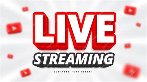 Premium Vector | YouTube live streaming thumbnail banner design with 3d element and text style ...