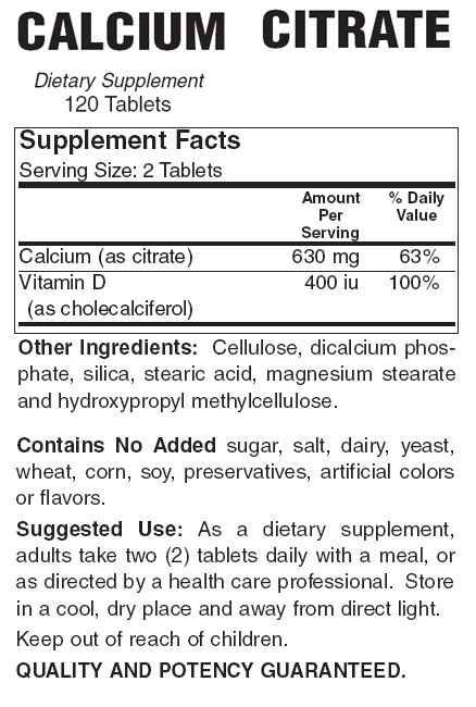 Calcium Citrate – Ask Joe DiMatteo