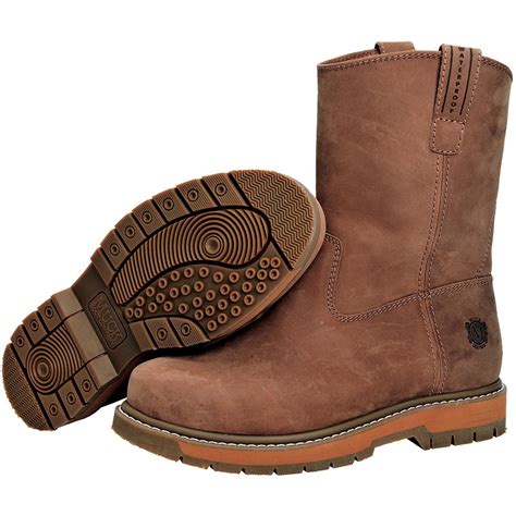 Muck Boots LTH-904M Wellie Classic Leather Work Boot Brown | Honeywell ...