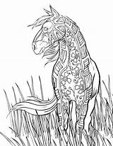 Horse Coloring Pages For Adults  Best Coloring Kids sketch template