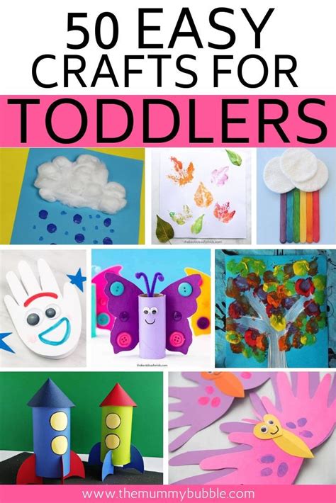 50 Fun Crafts for Bored Toddlers | Toddler crafts, Toddler arts and crafts, Craft activities for ...