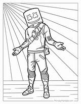 Fortnite Coloring Pages To Print sketch template