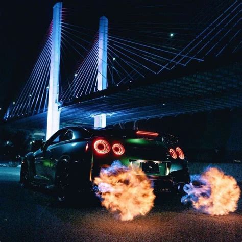 Sizzling Nissan GTR with a Fiery Exhaust