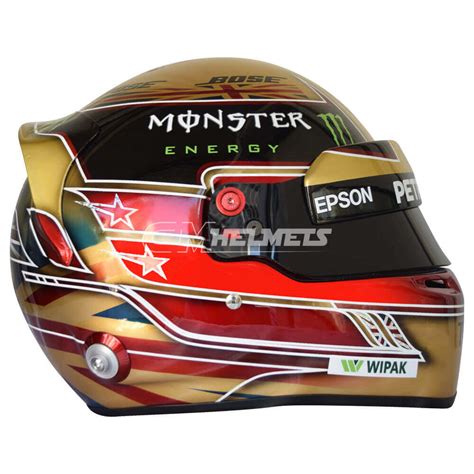 LEWIS HAMILTON 2018 SILVERSTONE GP F1 REPLICA HELMET FULL SIZE | CM Helmets