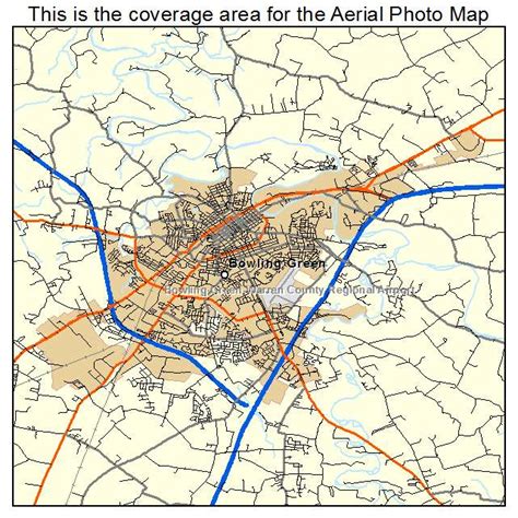 Aerial Photography Map of Bowling Green, KY Kentucky