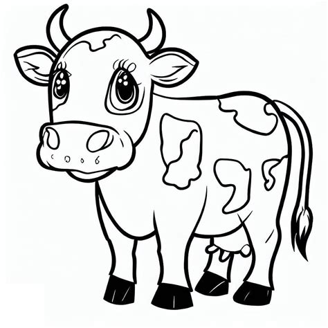 Cow Image coloring page - Download, Print or Color Online for Free