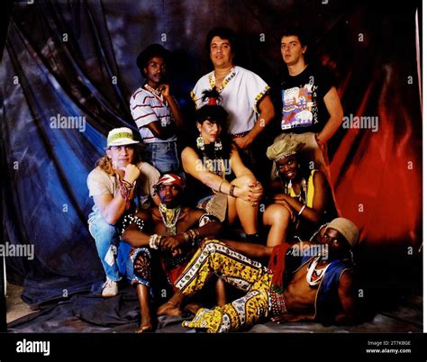 Studio shot of South African Rock band ZIA, Johannesburg, South Africa, 1988. From the ...