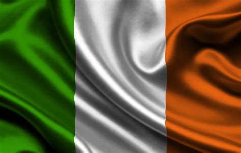 Wallpaper White, Flag, Orange, Ireland, Texture, Green, Ireland, Flag, The Republic Of Ireland ...