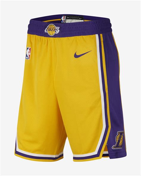 Los Angeles Lakers Icon Edition Men's Nike NBA Swingman Shorts. Nike CA