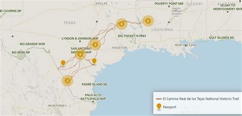 Maps - El Camino Real de los Tejas National Historic Trail (U.S. National Park Service)