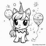 Unicorn Birthday Coloring Pages  Free & Printable sketch template
