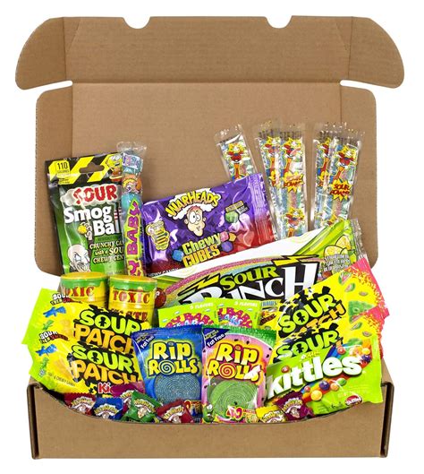 Amazon.com : The Ultimate Variety Sour Box - 30 Piece Assortment of The Worlds Most Sour Candy ...