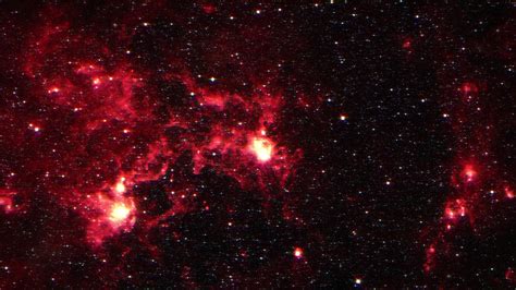 Galaxy exploration through red Dragon Fish Nebula 5276144 Stock Video ...