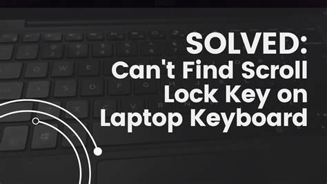 SOLVED Solution of Couldn't Find Scroll Lock Key on Laptop Keyboard | Update July 2022 - YouTube