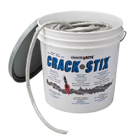 Crack-Stix 16 lb. 125 ft. Medium Gray Permanent Concrete Joint and ...